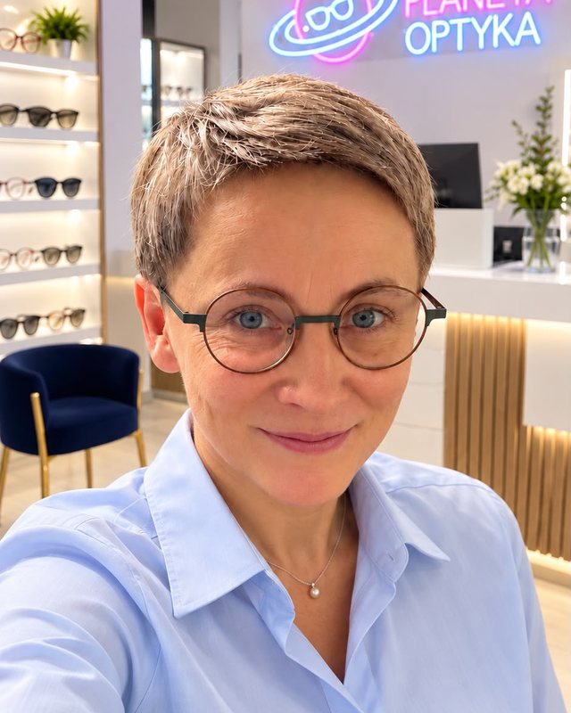 mgr Renata Collin, doradca klienta premium i stylistka okularowa Planeta Optyka